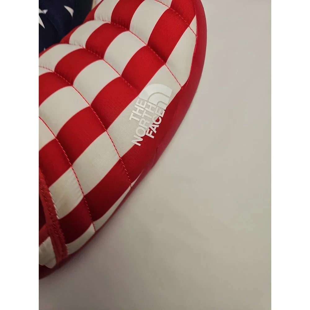 North Face Mens Slippers Size 12 ThermoBall Traction Mule V USA Flag Stars